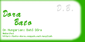 dora bato business card