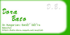 dora bato business card